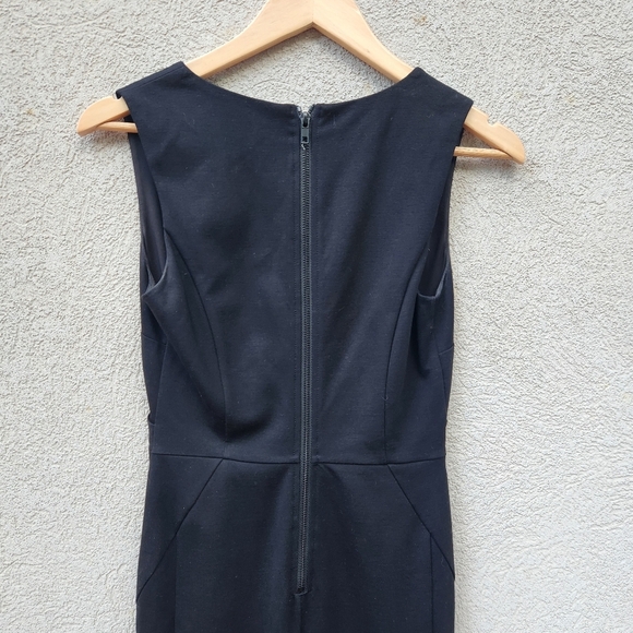 Halogen Wrap Dress Women's Size 2 Black Classic Minimalist Neutral Staple Piece - Picture 14 of 14